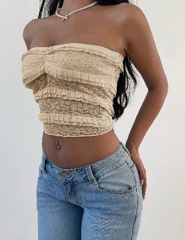 Top SHEIN, crem