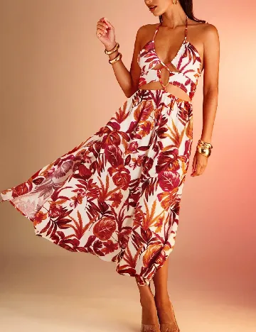 Rochie medie SHEIN, floral print