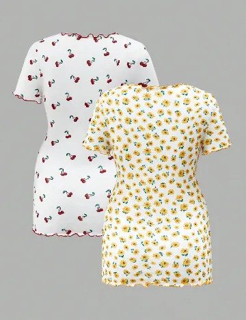 Set bluze 2 bucati SHEIN Maternity, mix culori