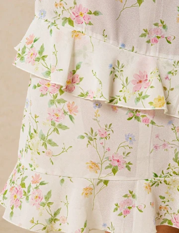 Rochie lunga Poeselle, floral print