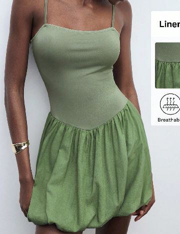 Rochie scurta SHEIN, verde