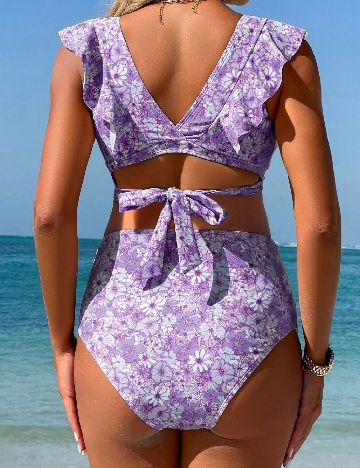 Costum de baie SHEIN Maternity, mov
