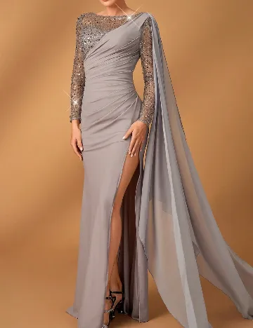 Rochie lunga SHEIN, gri