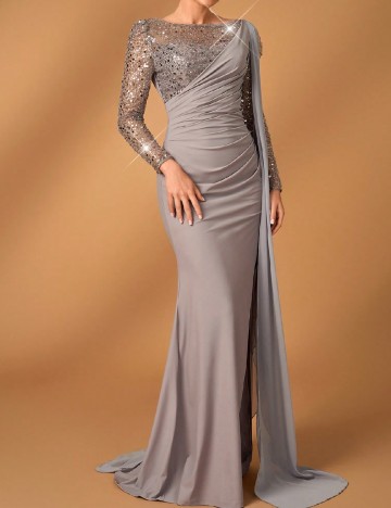 Rochie lunga SHEIN, gri