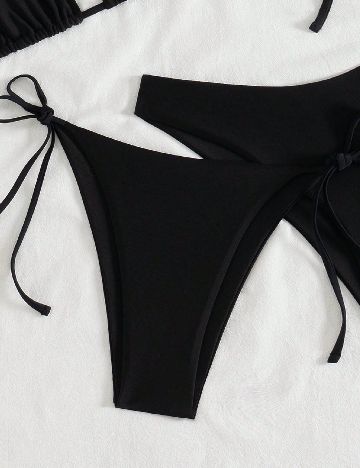 Set costume de baie. 2 bucati SHEIN, negru
