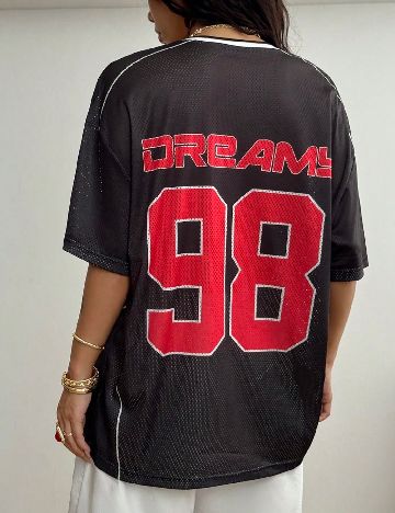 Tricou Oversize SHEIN, negru