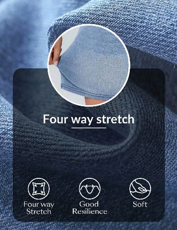 Pantaloni scurti SHEIN CURVE, albastru