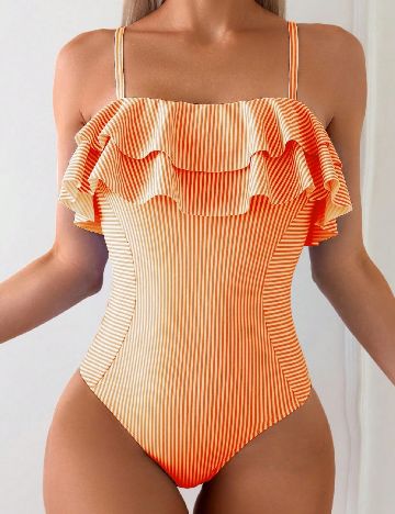 Costum de baie SHEIN, portocaliu