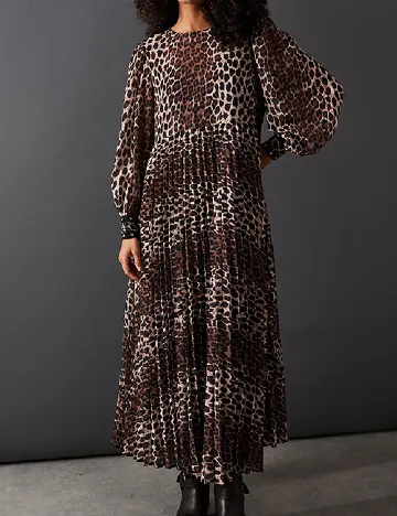 Rochie lunga WAREHOUSE, animal print