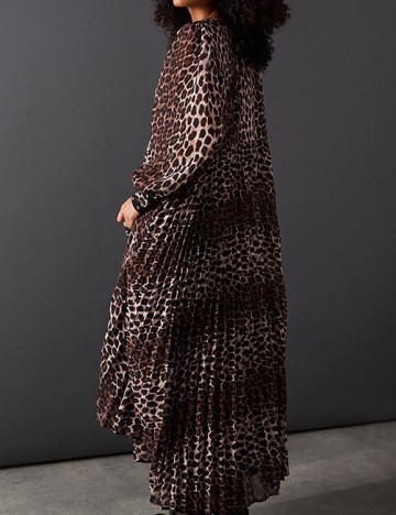Rochie lunga WAREHOUSE, animal print