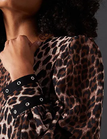Rochie lunga WAREHOUSE, animal print