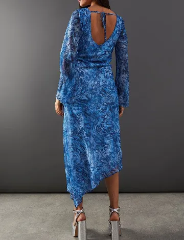 Rochie medie WAREHOUSE, albastru