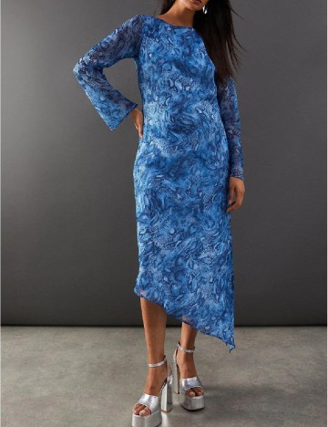 Rochie medie WAREHOUSE, albastru