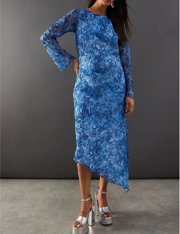Rochie medie WAREHOUSE, albastru