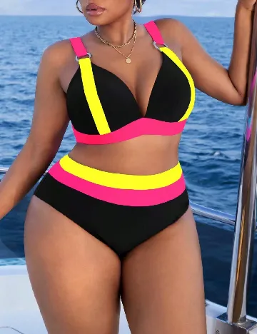 Costum de baie SHEIN CURVE, mix culori