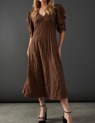 Rochie medie WAREHOUSE, maro