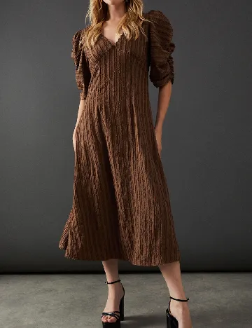 Rochie medie WAREHOUSE, maro
