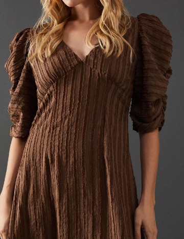 Rochie medie WAREHOUSE, maro