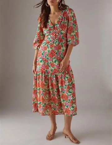 Rochie medie WAREHOUSE, floral