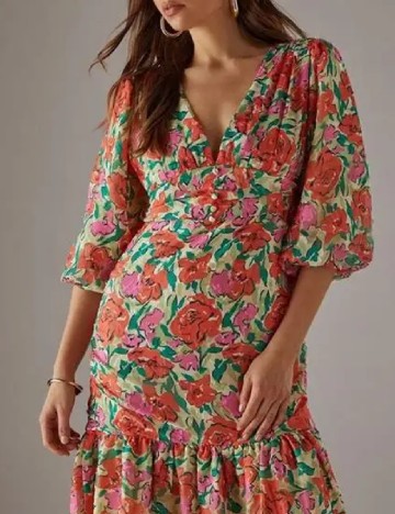 Rochie medie WAREHOUSE, floral