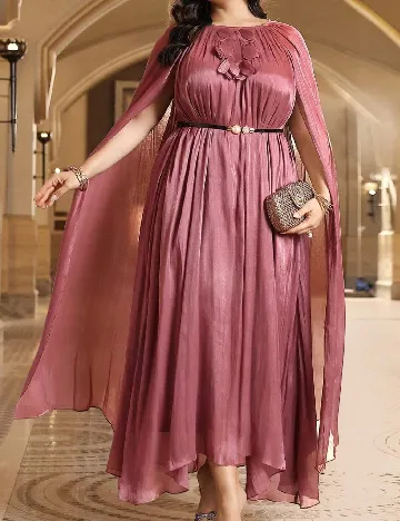 Rochie lunga SHEIN CURVE, roz