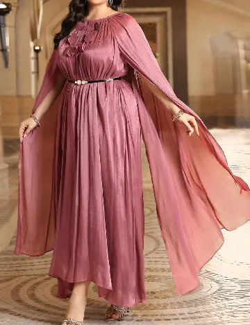 Rochie lunga SHEIN CURVE, roz