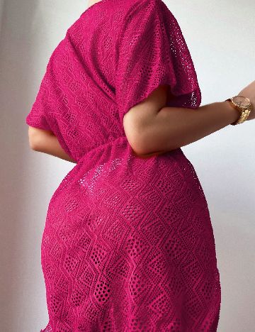 Rochie de plaja SHEIN, roz
