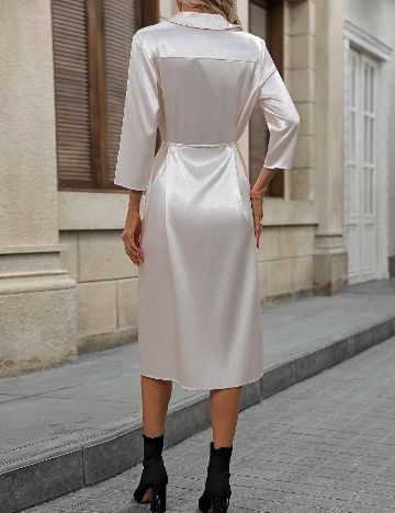 Rochie medie Emery Rose, ecru