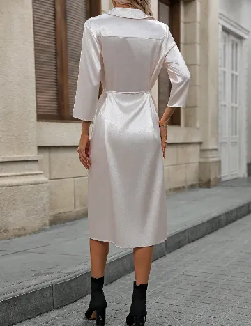 Rochie medie Emery Rose, ecru