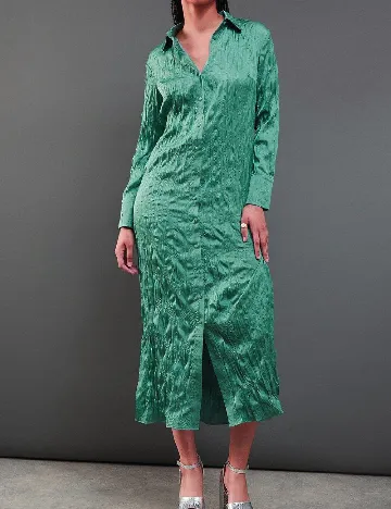 Rochie lunga WAREHOUSE, verde