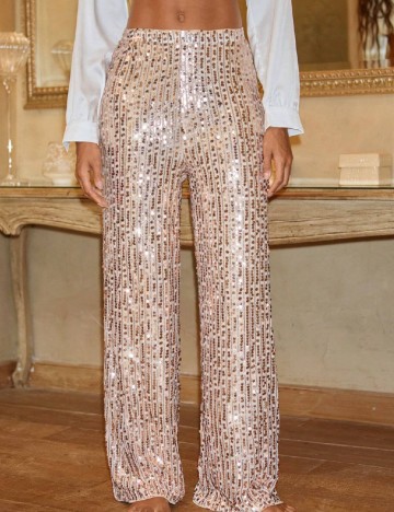 Pantaloni SHEIN, roz