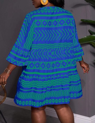 Rochie scurta SHEIN CURVE, albastru