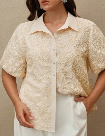 Camasa Anewsta Curve, crem