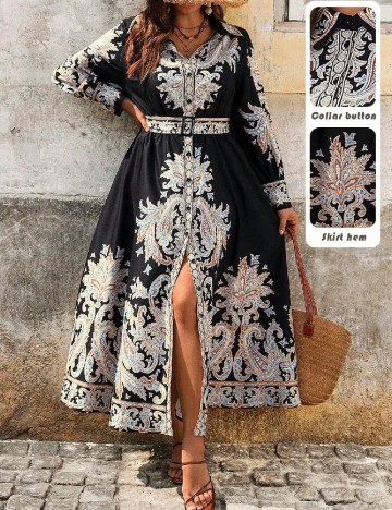 Rochie lunga SHEIN CURVE, mix culori