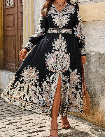 Rochie lunga SHEIN CURVE, mix culori