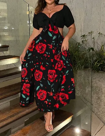 Rochie medie SHEIN CURVE, negru