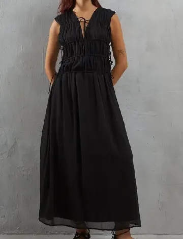 Rochie lunga WAREHOUSE, negru