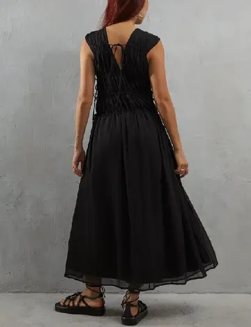 Rochie lunga WAREHOUSE, negru
