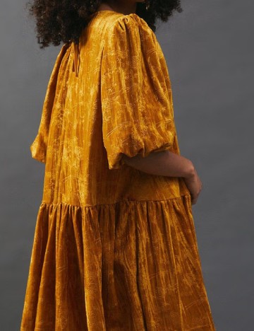 Rochie scurta WAREHOUSE, mustar