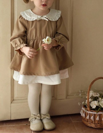 Rochie Shein Kids, maro/alb