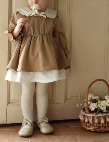 Rochie Shein Kids, maro/alb