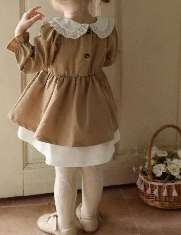 Rochie Shein Kids, maro/alb