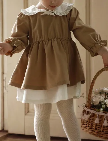 Rochie Shein Kids, maro/alb