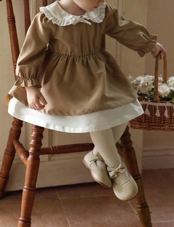 Rochie Shein Kids, maro/alb