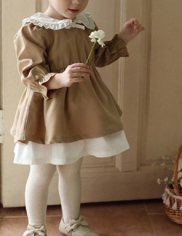 Rochie Shein Kids, maro/alb