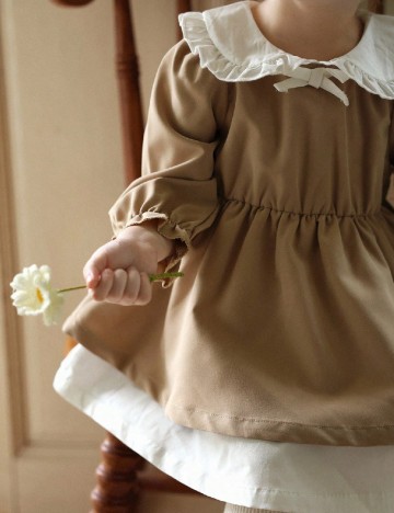 Rochie Shein Kids, maro/alb