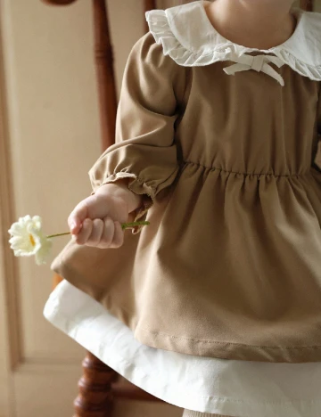 Rochie Shein Kids, maro/alb