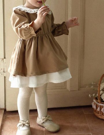 Rochie Shein Kids, maro/alb