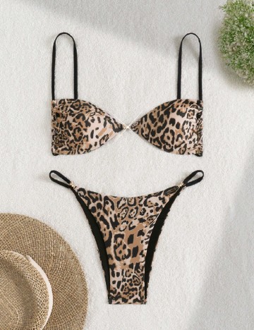Costum de baie SHEIN, animal print