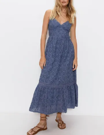 Rochie lunga WAREHOUSE, albastru